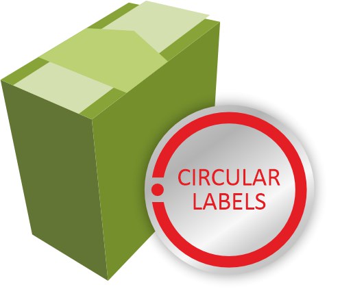 Circular Printed Labels - printed labels - fast!